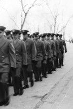 First Captain Arvin inspecting cadets