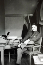 Cadet Arvin in his barracks 1962