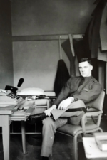 Cadet Arvin in his barracks 1962 Cadet Arvin in his barracks 1962