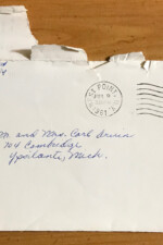 Envelope of Bob's First Letter Home from West Point